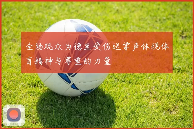全场观众为德里受伤送掌声体现体育精神与尊重的力量